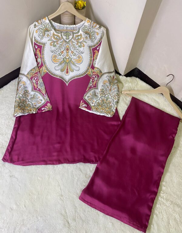 Digital printed cord set For Girls / women's