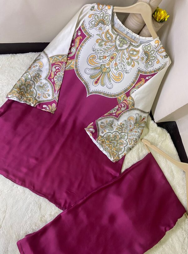 Digital printed cord set For Girls / women's